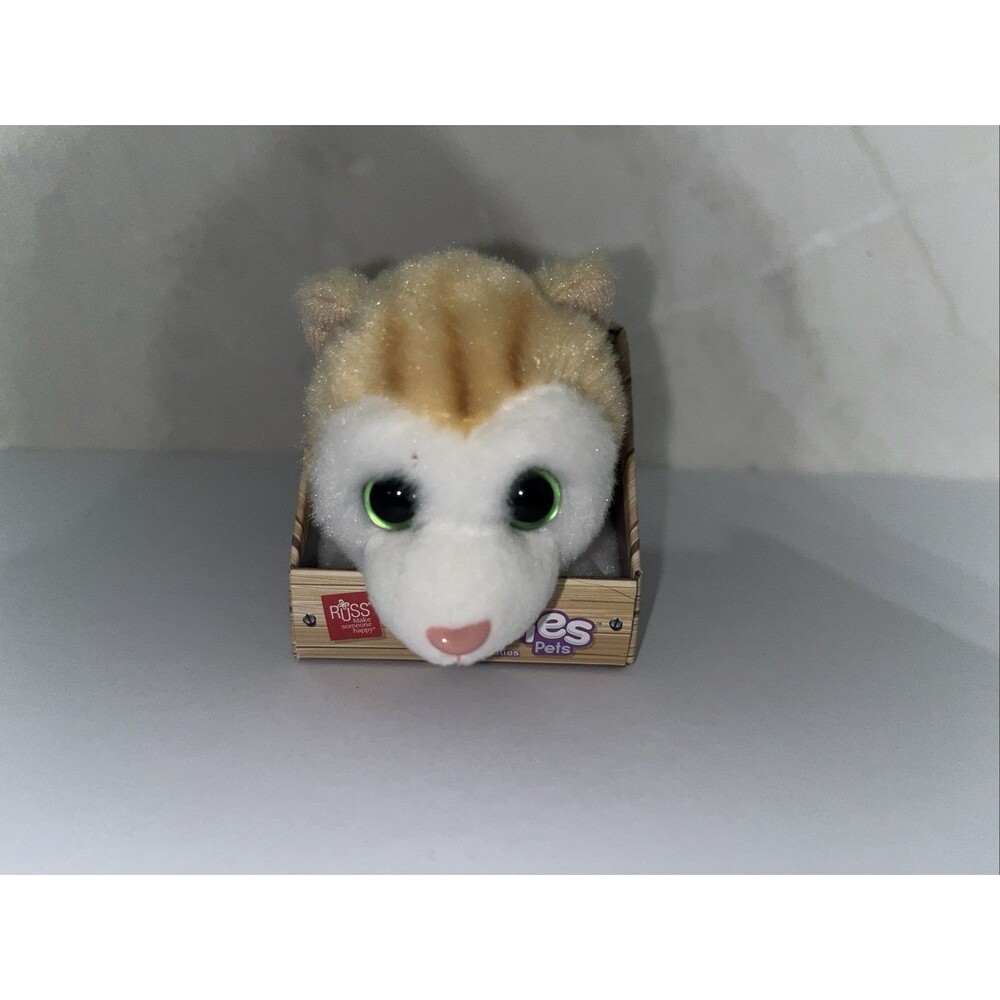 Russ Petooties Pets Apricot Orange Tabby Cat Plush Kitten Mini Soft Toy Series 1